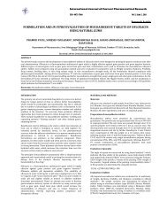 formulation and in vitro evaluation of mucoadhesive tablets of ...