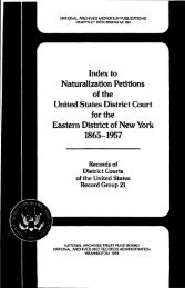 Index to Naturalization Petitions of the United States District ... - Fold3