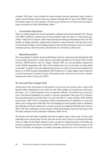 The Political Economy of Climate Change in Arab Countries