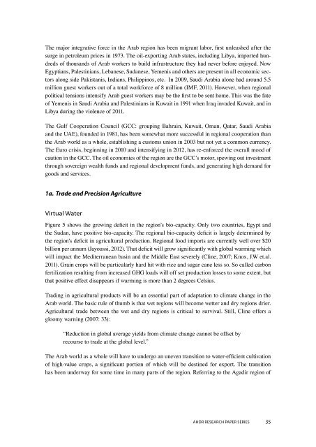 The Political Economy of Climate Change in Arab Countries