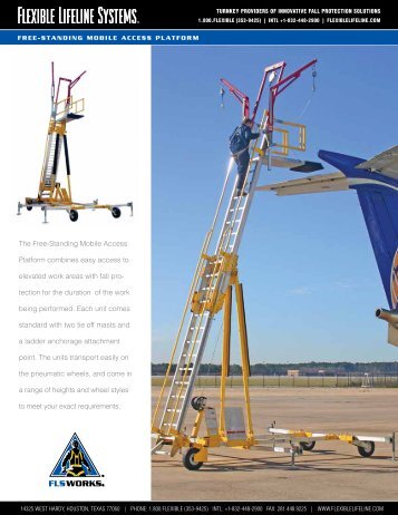 Free-Standing Mobile Access Platform - Flexible Lifeline Systems