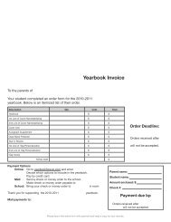 Yearbook Invoice - Walsworth Yearbooks