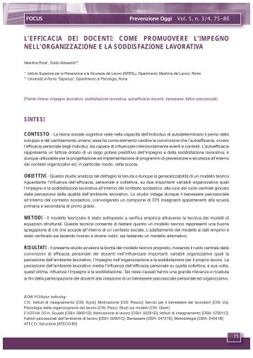 Testo completo pdf - Prevenzione Oggi - Ispesl