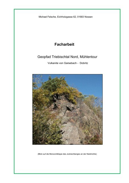 Vollversion der Facharbeit im Format PDF - Nossen Bergbau Gersdorf