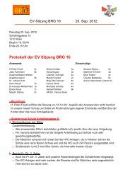 Protokoll der EV Sitzung BRG  16 - Rg 16, Schuhmeierplatz