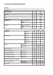 Technical data TAD1240GE 350kVA - Volvopenta-mexico.com.mx