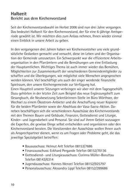 Gemeindebrief - Evangelische Kirchengemeinde Herrsching ...