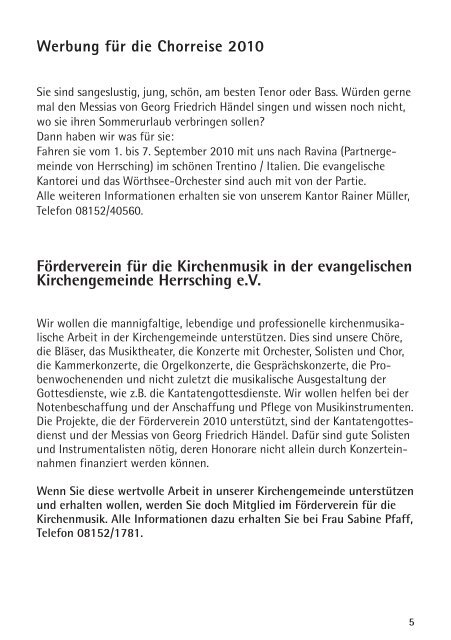 Gemeindebrief - Evangelische Kirchengemeinde Herrsching ...