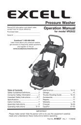 Operation Manual Pressure Washer