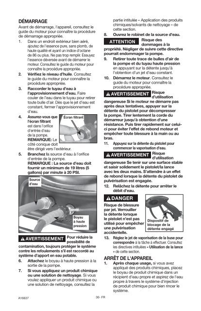 Operation Manual Pressure Washer