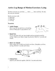 Active Leg Range of Motion Exercises: Lying - the Exchange