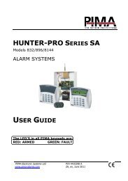 HUNTER-PRO SERIES SA - Pima Electronic Systems Ltd