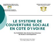 le systeme de couverture sociale en cote d'ivoire - COOPAMI