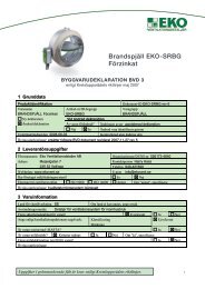 MiljÃ¶/Byggvarudeklaration SRBG - EKO Ventilationsdetaljer