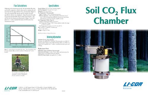6400-09 Soil CO2 Flux Chamber