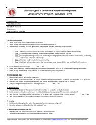 project request form - Student Affairs