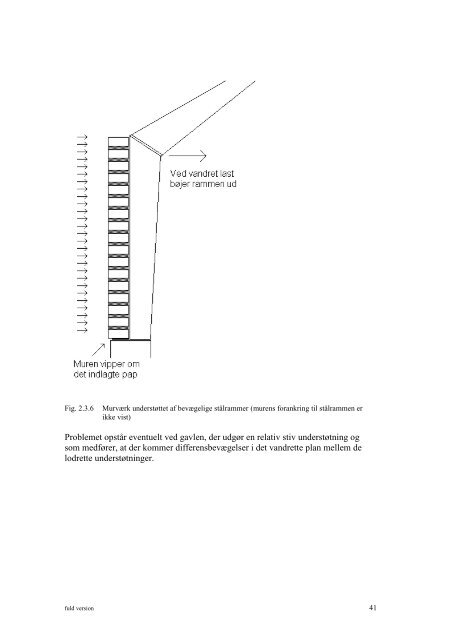 Beregning af vandret og lodret belastet vægfelter med åbninger - Mur