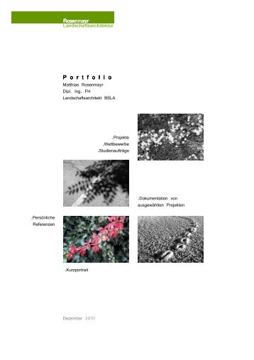 portfolio pdf - Matthias Rosenmayr