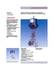 Bimatic Actuators, Descote - Associated Valve