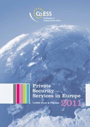 Private Security Services in Europe â CoESS Facts & Figures 2011