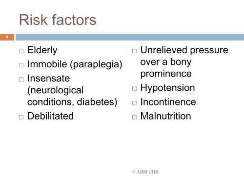 Pressure Ulcer prevention - Sikker Patient