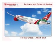 Download the presentation here - Kenya Airways
