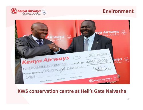 Download the presentation here - Kenya Airways