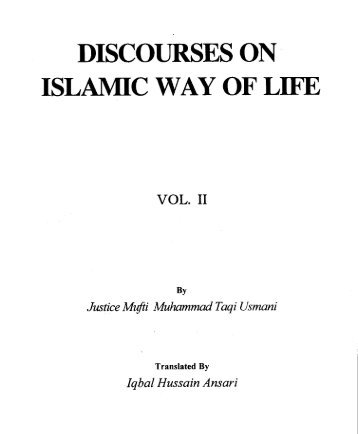 Islahi Khutbat - Discourses On Islamic Way Of Life - Banglakitab.com
