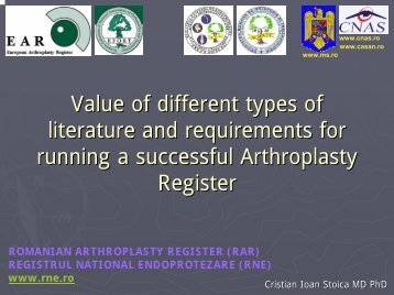 Development of the Romanian Register - EAR - EFORT