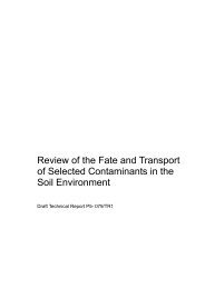 Review of the Fate and Transport of Selected Contaminants in the ...