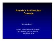 Austria's Anti-Nuclear Crusade - European Nuclear Society