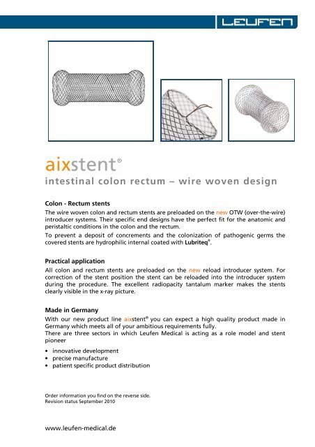 intestinal colon rectum â wire woven design