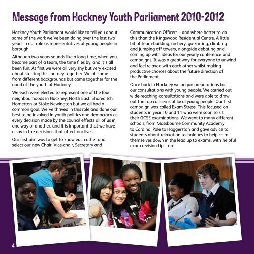 Hackney Youth Parliament - Young Hackney