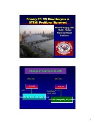 Primary PCI VS Thrombolysis in STEMI, Positional ... - RM Solutions