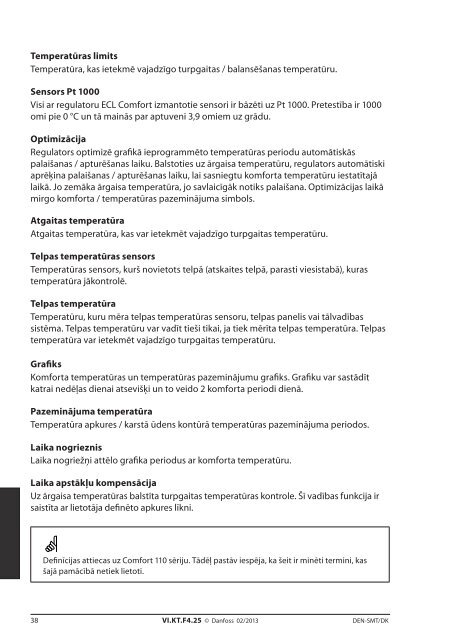 ECL Comfort 110, appl. 116, version 1.08 - Danfoss apkures portÄls