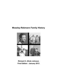 Moseley-Rebmann Family History (PDF file) - News From Nan