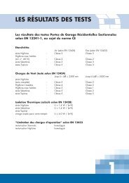 LES RÃSULTATS DES TESTS - Les fermetures Rhodaniennes