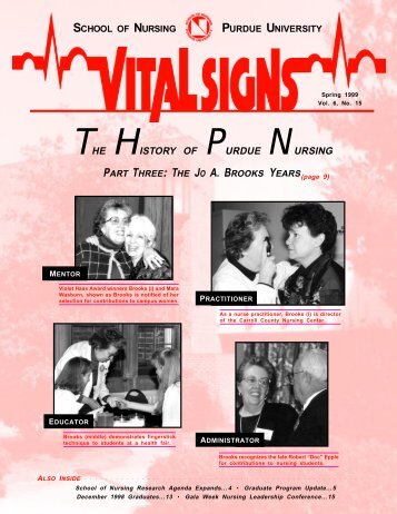 Vital Signs - Spring 1999 - School of Nursing - Purdue University