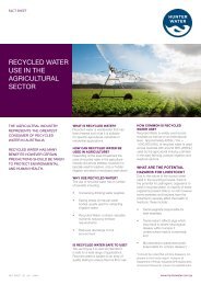 RECYCLED WATER USE IN THE AGRICULTURAL ... - Hunter Water