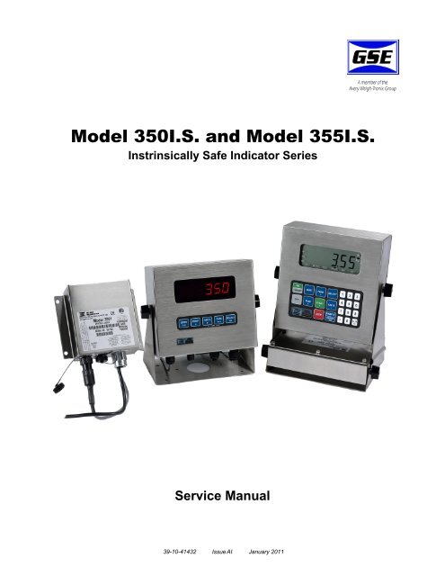 GSE 350IS / GSE 355IS Service Manual - Advanced Weigh ...