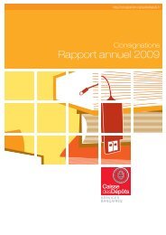 Rapport annuel 2009 - .PDF - 377.2 ko - Consignations