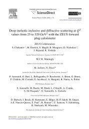 Deep inelastic inclusive and diffractive scattering at Q ... - Zeus - Desy