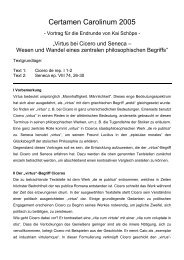 Kai Schöpe, Virtus bei Cicero und Seneca - Certamen Carolinum