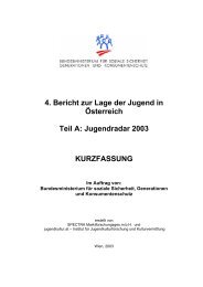 4. Bericht zur Lage der Jugend in Österreich Teil A - Dachverband ...