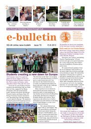 Students creating a new dawn for Europe - SGI-UK E-Bulletin and ...