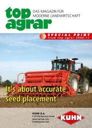 It's about accurate seed placement - Kuhn North America