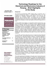 Brief Highlights of the Study - Penang Institute
