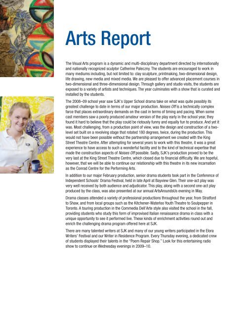 2008 - 2009 Annual Report - St. John's-Kilmarnock School