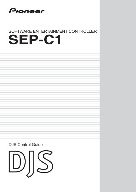 software entertainment controller sep-c1 - Pioneer DJ