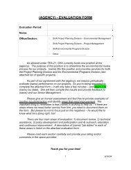 MDSHA Agency Evaluation Form